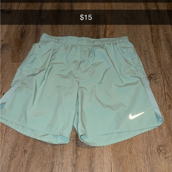 Nike Pants - Nike Men's Light Green Athletic Shorts